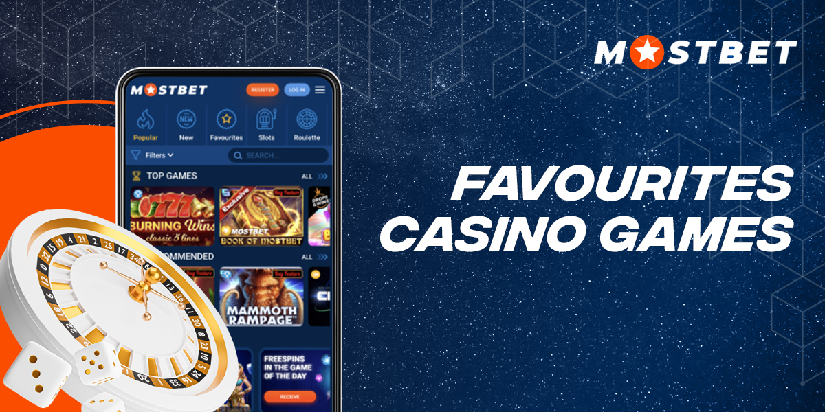 Favourite games at online casinos at Mostbet
