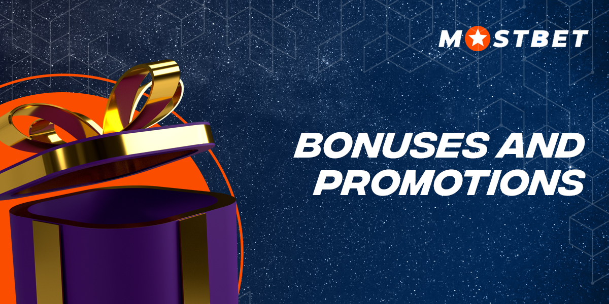 List of bonuses available to fans of online casinos at site Mostbet
