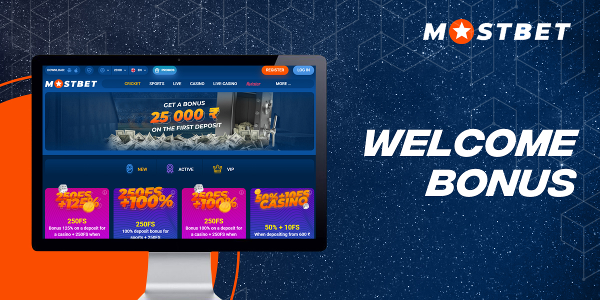 MostBet welcome bonus for online betting and casino fans
