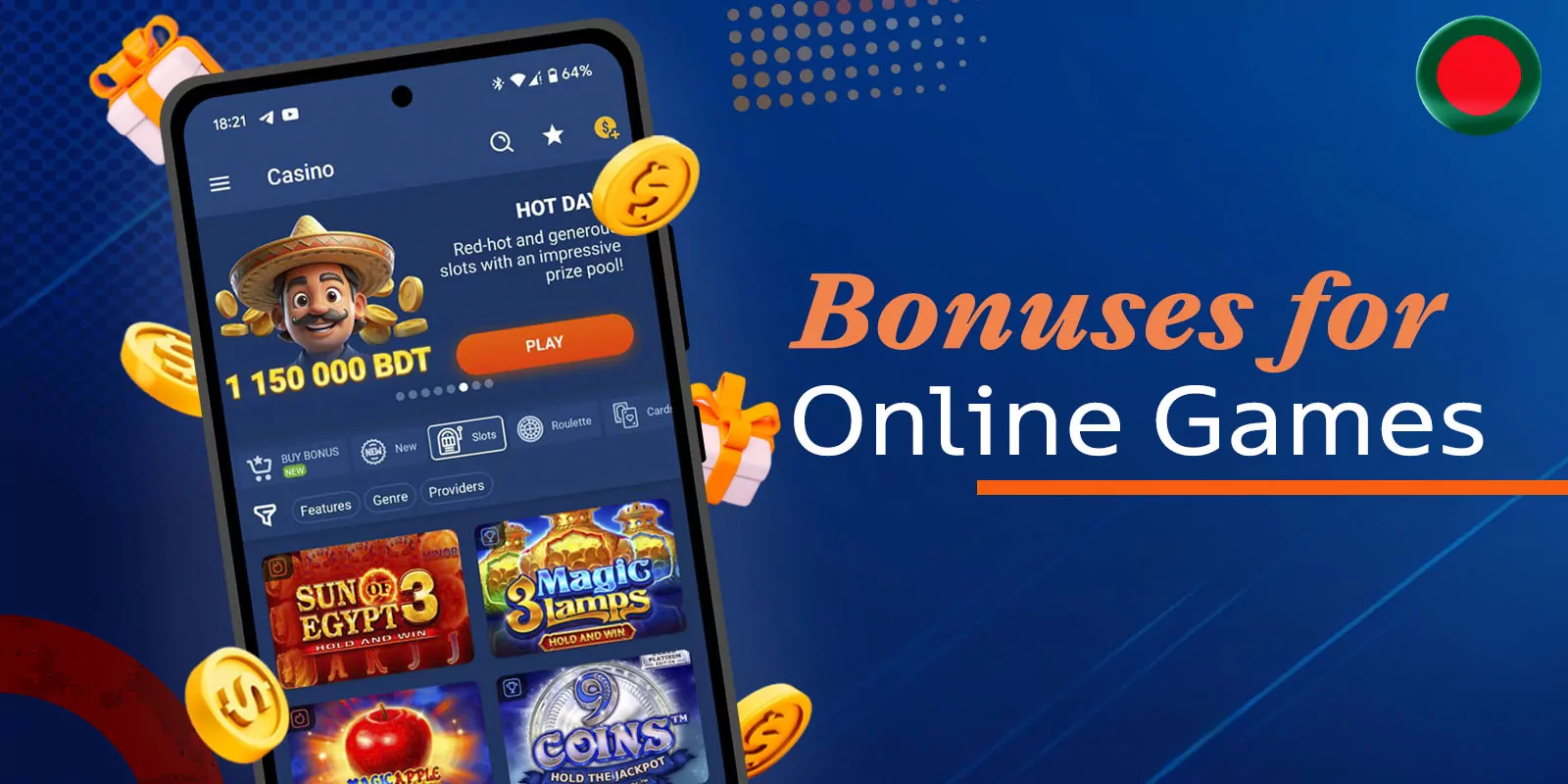 Major promotions available for casino games