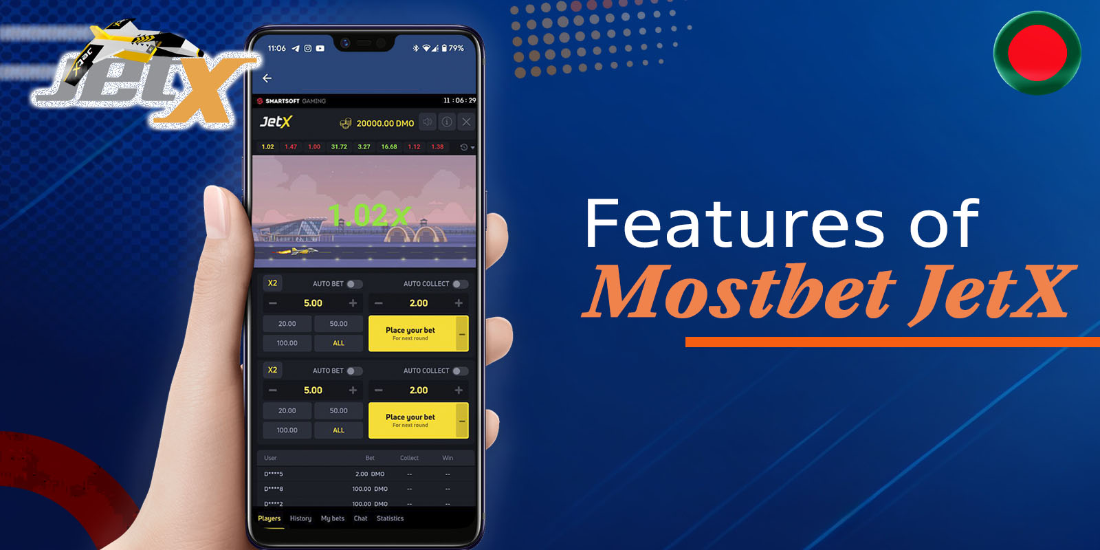 Features of Mostbet Jet X