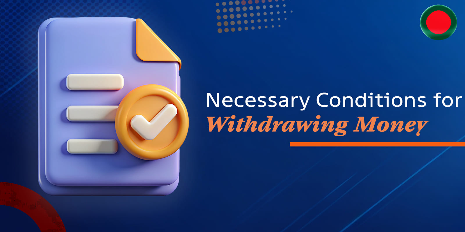 Prerequisites to withdraw money from Mostbet