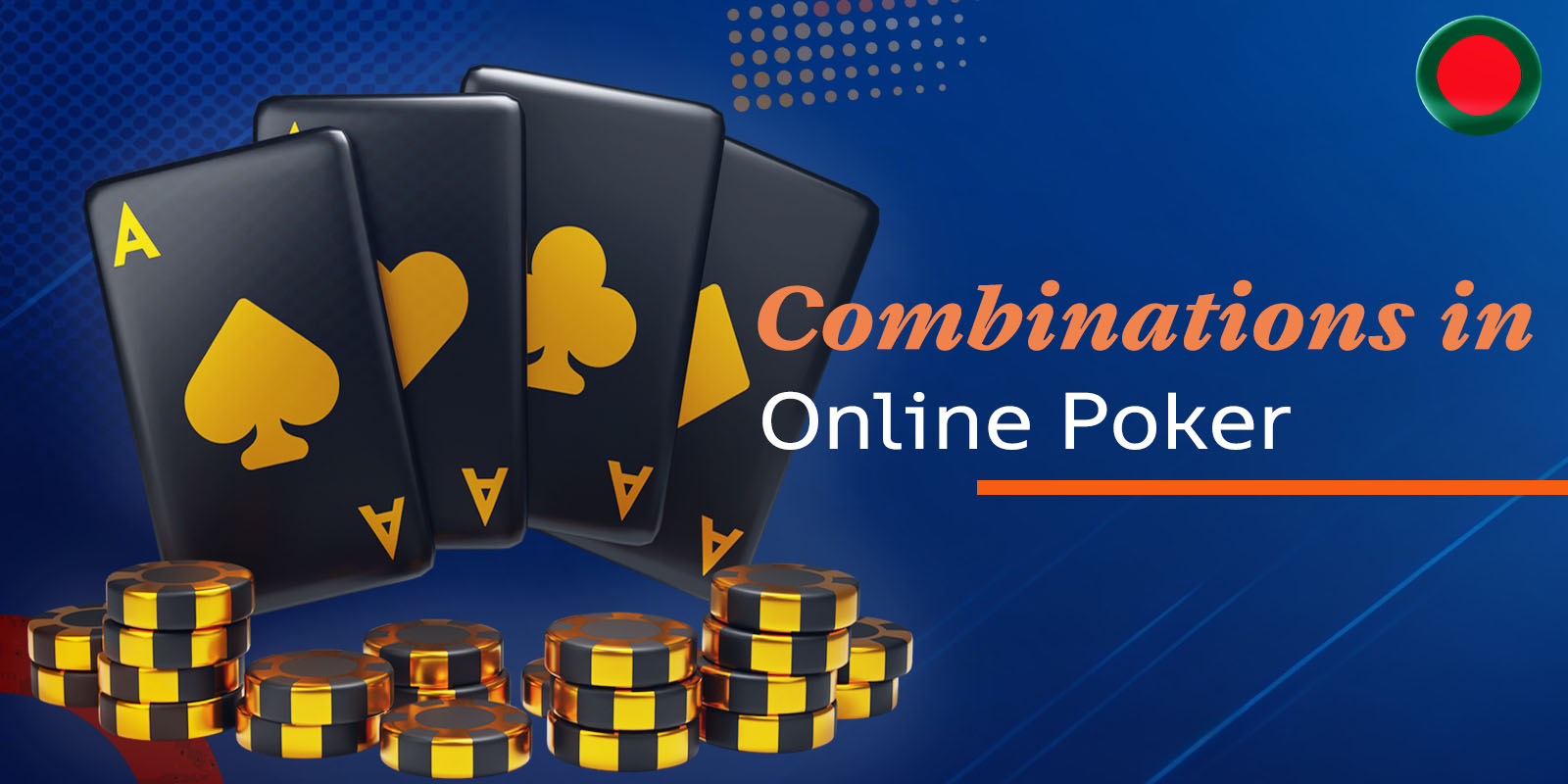 The games from the Live Casino section use traditional poker combinations