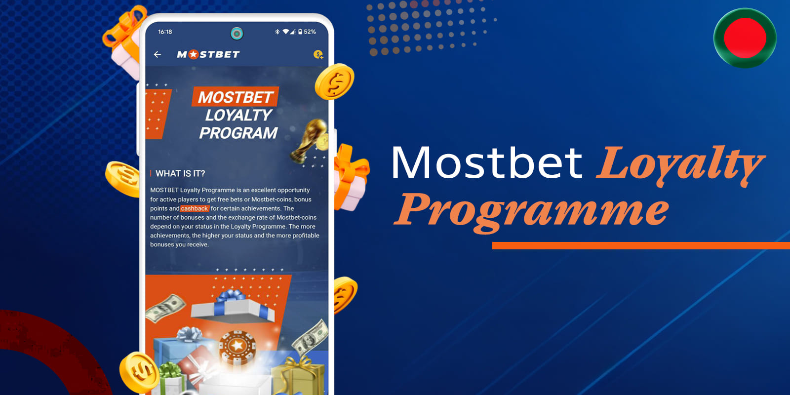 Loyalty programme for Mostbet clients