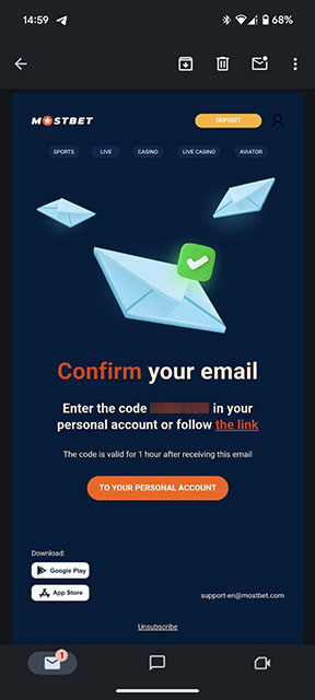 Confirm your email