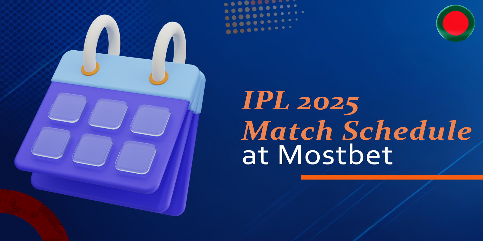 IPL 2025 match schedule available for An Mostbet betting